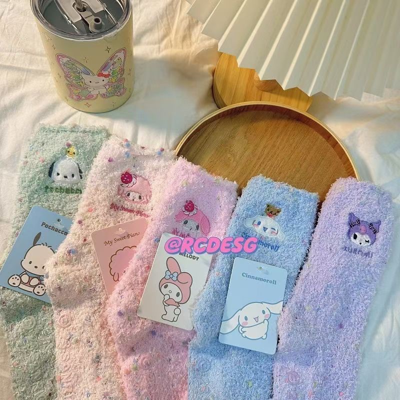 KUROMI CINNAMOROL MELODY SOCKS 5-15YEARS