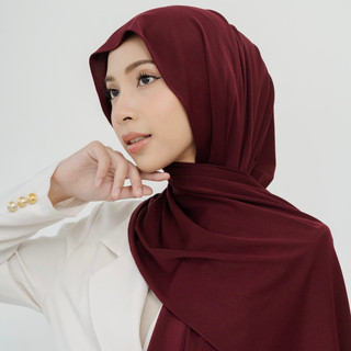 Pasmina Kaos Jersey Rayon | Pashmina Mleyot Flowy Kerudung Premium Hijab Jilbab