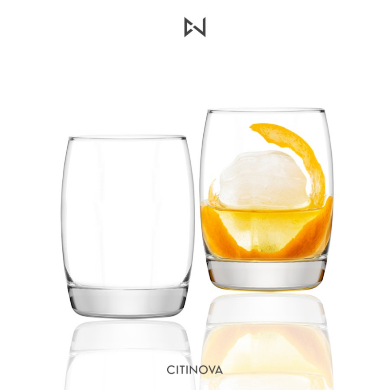 Citinova DURANO O/F ถ้วยแก้ว 300 มล. D 7.5 ซม. H 10.5 ซม. (6 ชิ้น)