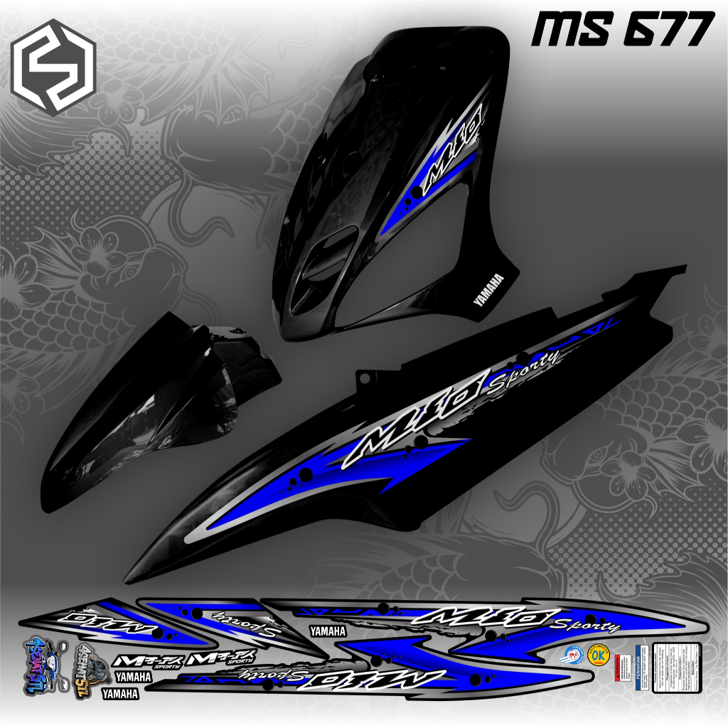 STRIPING MIO SPORTY mio smile graphic variation thailand MS 677 / MS 685