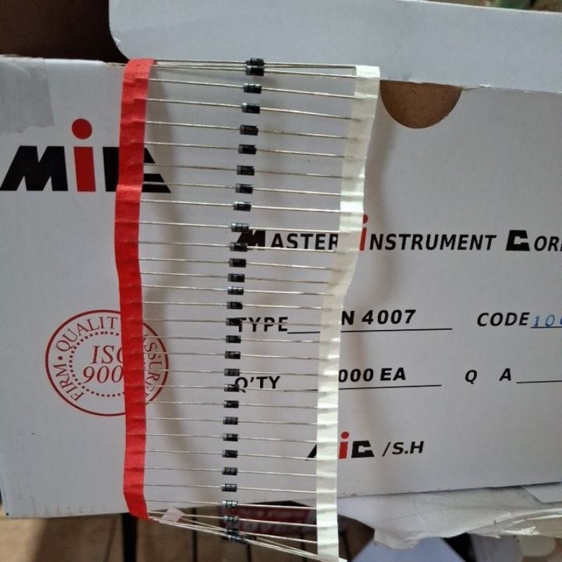 100 ชิ้นไดโอดใน 4007 ไมโครโฟนชุดไดโอด IN4007 ม้วน
