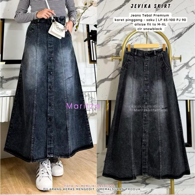 JEVIKA BUTTON SKIRT K1400