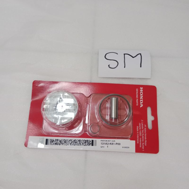 ชุดลูกสูบลูกสูบลูกสูบ os 25 Beat esp Pop Street Sonic 150R 131A2-K81-P00 ของแท้ Honda HGP AHM