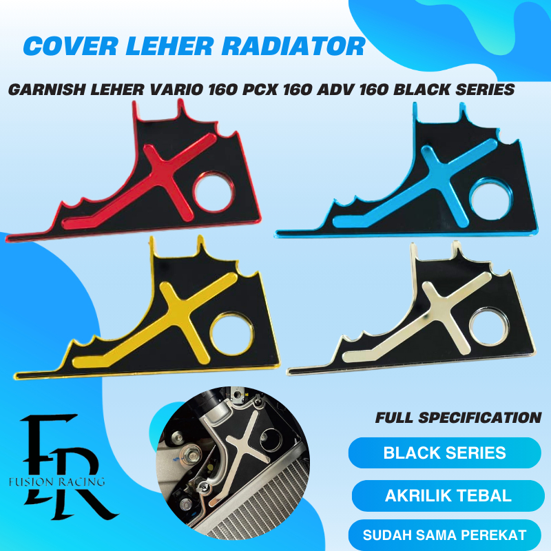 GARNISH COVER NECK VARIO 160 PCX 160 ADV 160 BLACK SERIES ACRYLIC TWO TONE