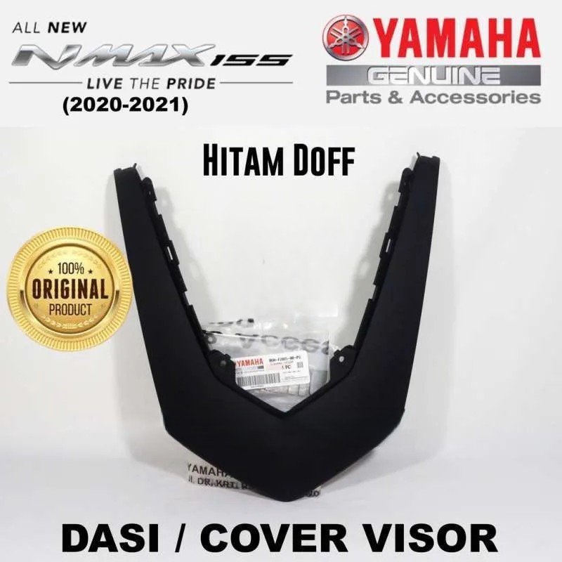 ใหม่ทั้งหมด Nmax N Max 2020 ฝาครอบกระบังหน้าสีดําด้านต้นฉบับ Yamaha B6H-F2865-00-P3