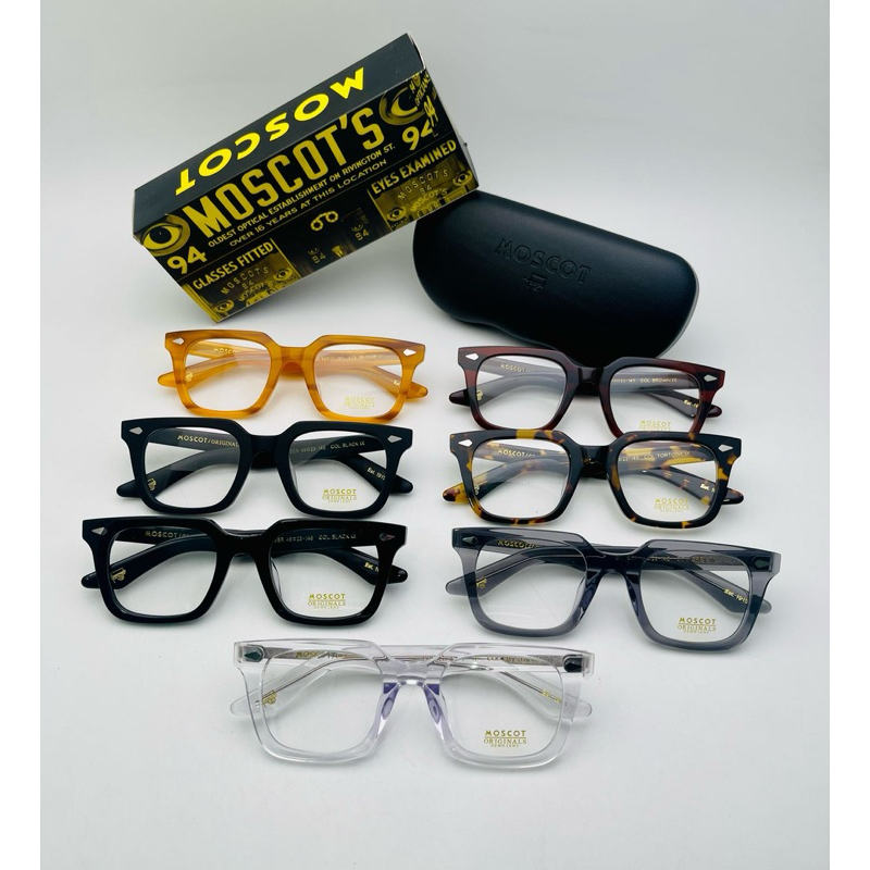 ใหม่ MOSCOT GROBER SUPER PREMIUM GRAFIR WRITING GLASSES FRAME ACETATE MATERIAL