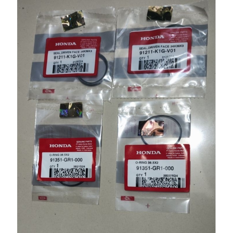 ซีลแพคเกจ CONTENTS 4 PCS SEAL PULEY BEAT K1A SCOOPY K2F SEAL RING PULY PULEY REAR 91351-GR1-000 9135