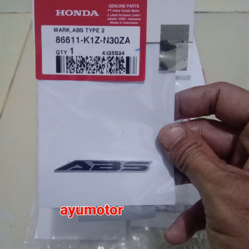 สติ๊กเกอร์มาร์ค ABS เดิม honda ABS pcx 160 สติ๊กเกอร์เขียน