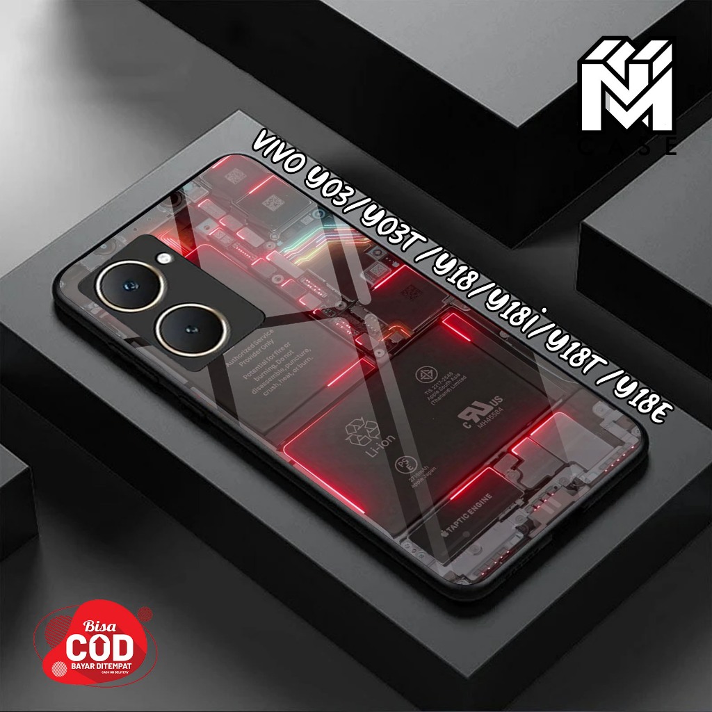 เคสโทรศัพท์ Vivo Y03 ล่าสุด / Y03T / Y18 / Y18T / Y18i / Y18E - เคสแฟชั่น เคส CPU เคสแข็ง Glossy Sof