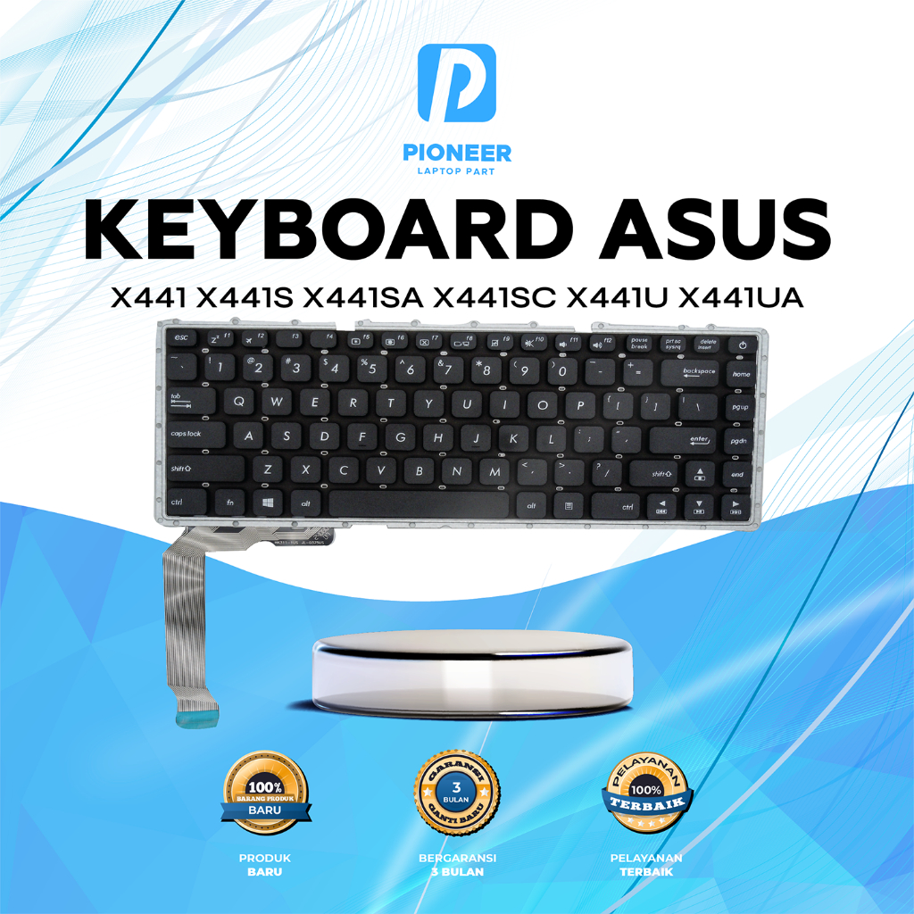 Asus X441S X441SA X441SC X441U X441UA X441 BLACK แป้นพิมพ์แล็ปท็อป