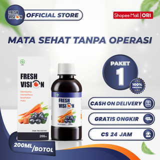 Fresh Vision - Vitamin Mata untuk Menjaga Kesehatan Mata Merah, Mata Minus dan Katarak [ PRODUK TERLARIS!!! ]