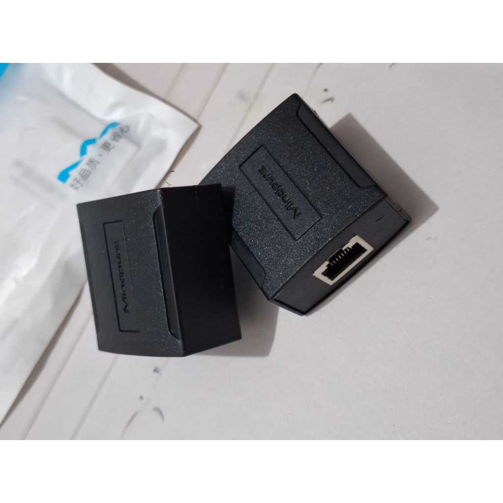 MINDPURE AD044 บาร์เรล RJ45 1 IN 2 เครือข่าย CONNECTOR / BAREL RJ45 CONNECTOR