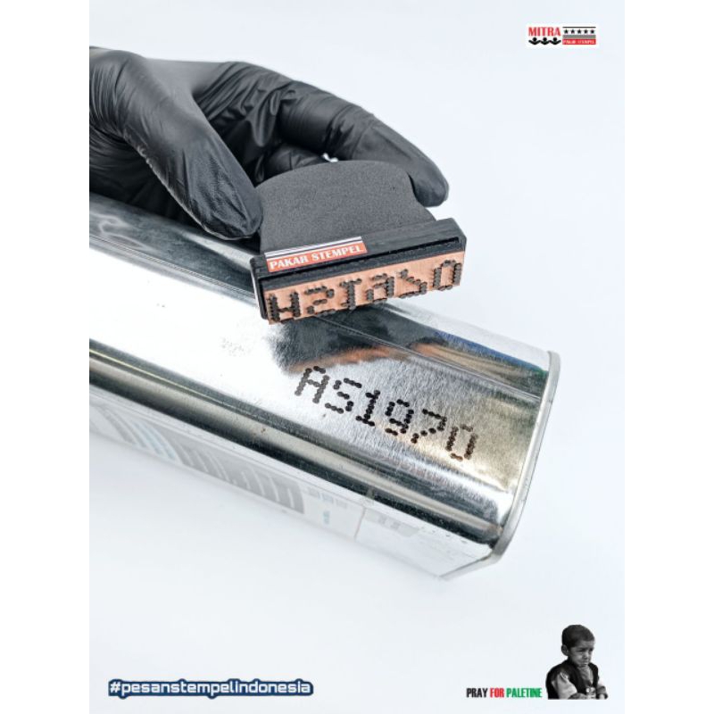 LIGHT STEEL GALVALUM IRON MEDIA STAMP CUSTOM STAMP PERMANENT กันน้ํา STAMP