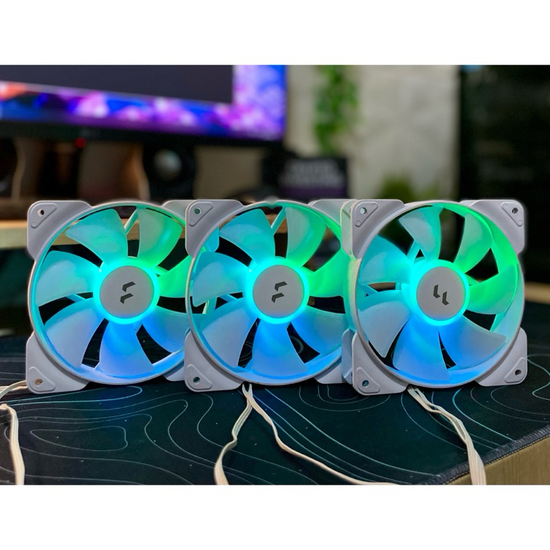 ARGB Fractal Design Aspect 12 พัดลม ARGB สีขาว