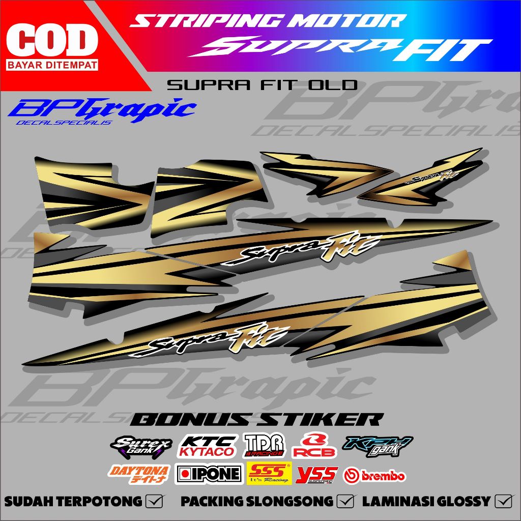 OLD SUPRA FIT STRIPING / OLD SUPRA FIT STICKERS / OLD SUPRA FIT STICKERS / SUPRA FIT LIST