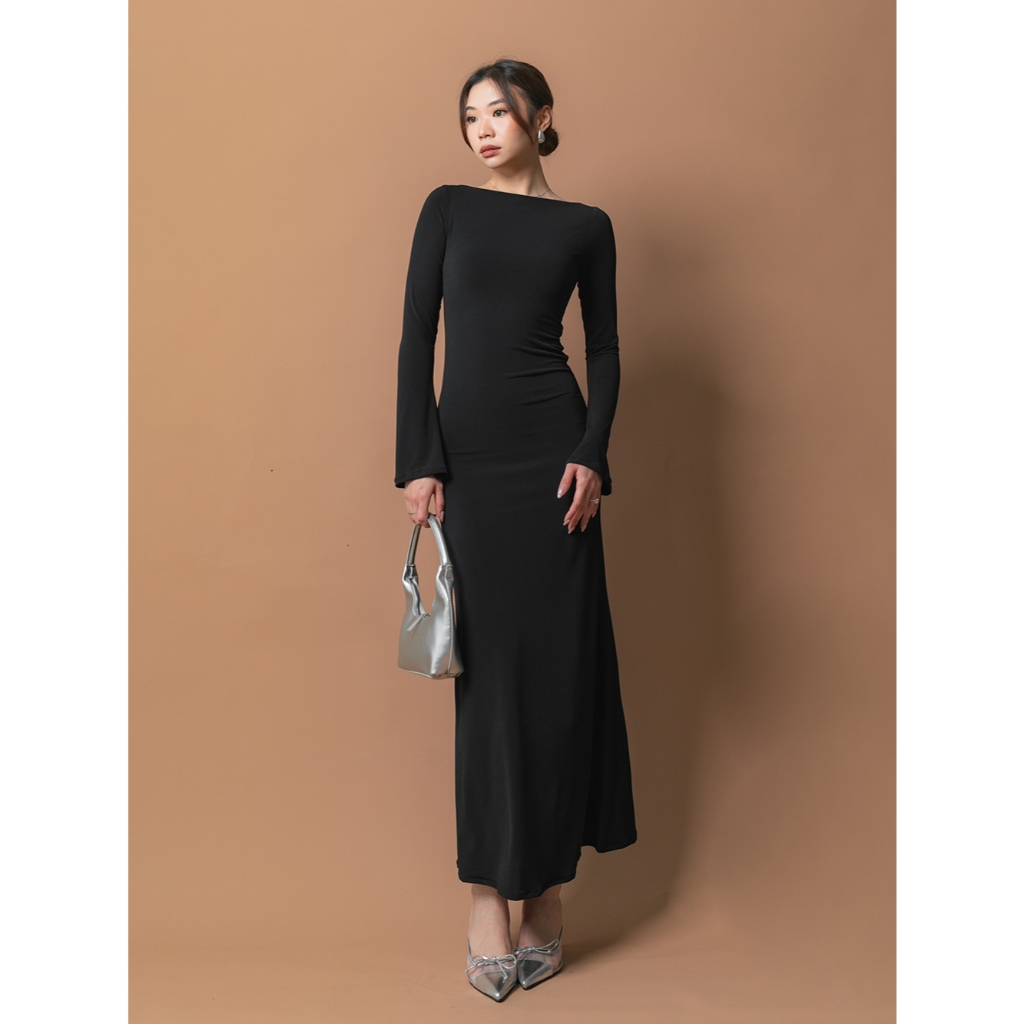 เอเวอร์ท็อป -1.0 | Maudy Maxi Dress (คอเรือ)