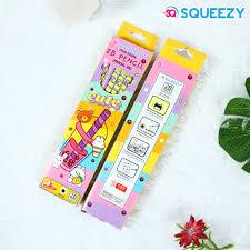 Squeezy PK2B-SQ308 ดินสอน่ารัก + ยางลบ - COTENTS 12 ดินสอ