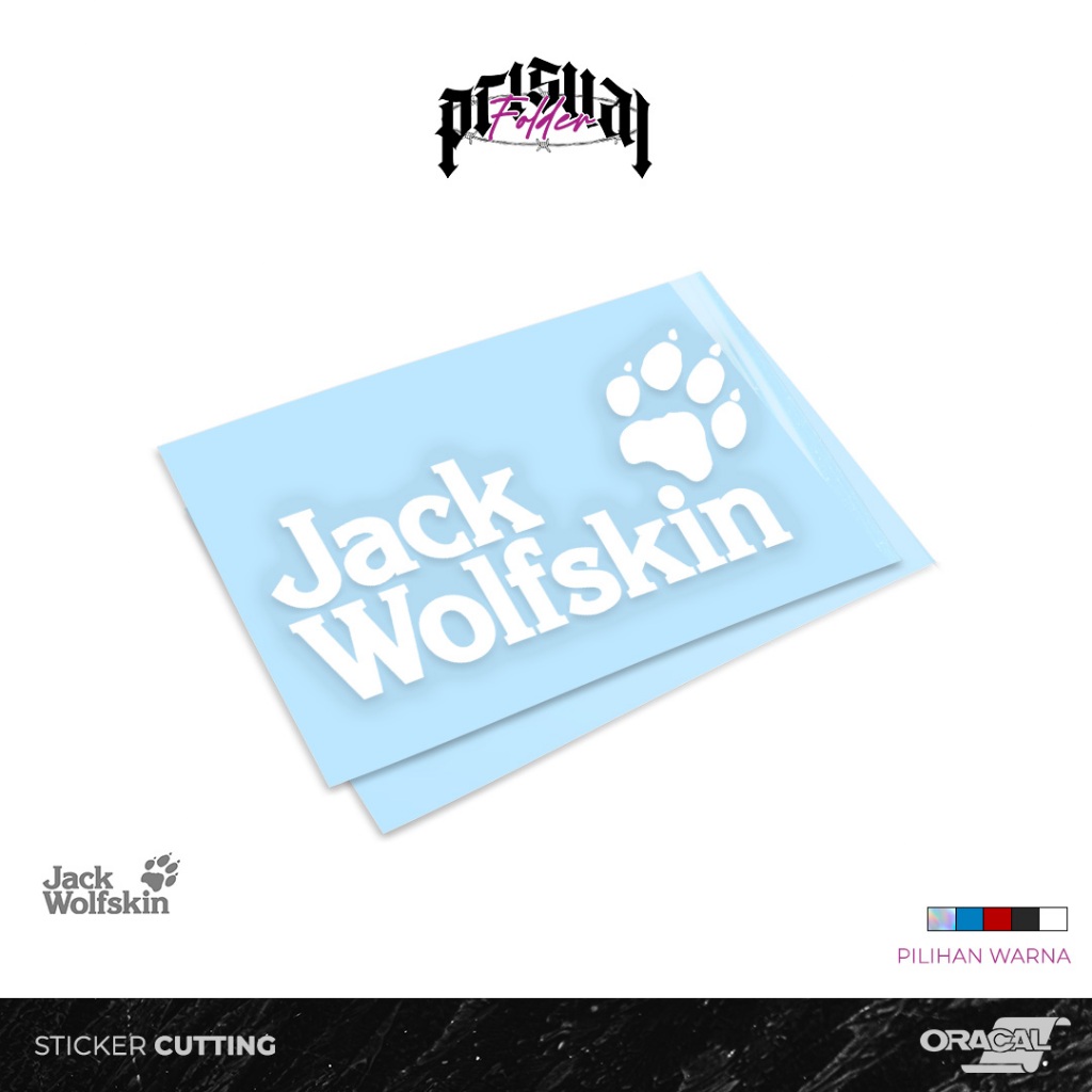 สติ๊กเกอร์ JACK WOLFSKIN WolfSkin Jack | สติ๊กเกอร์ตัด | สติ๊กเกอร์สะท้อนแสง