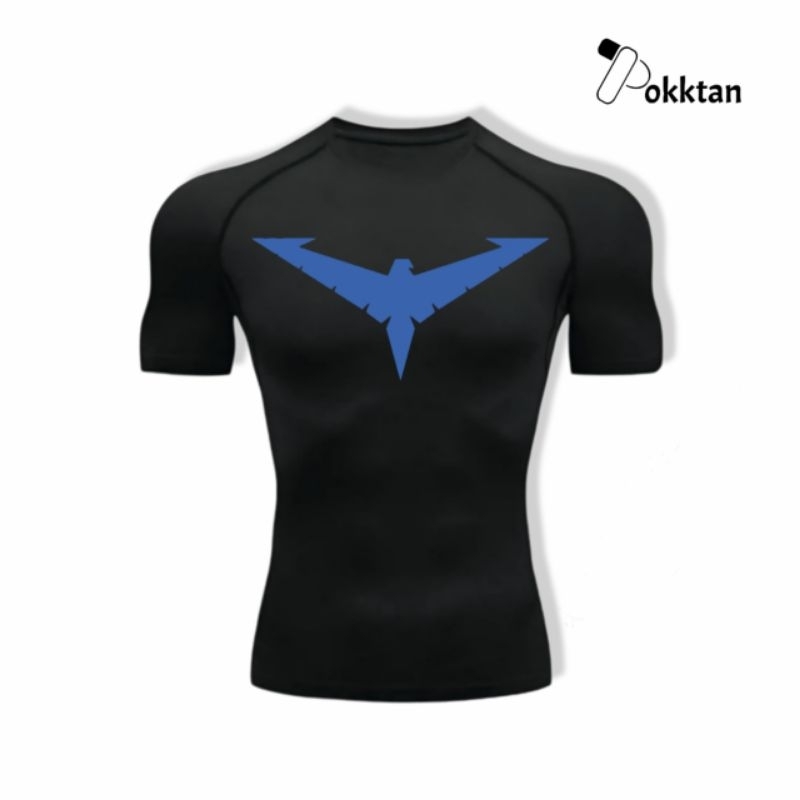 PokkTan Nightwing Compression Shirt Short Sleeve / Nightwing Compression Shirt Short Sleeve