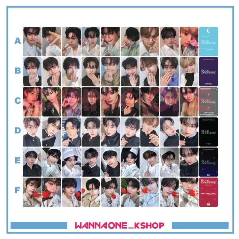 Photocard zb1 BLUE Paradise zerobaseone