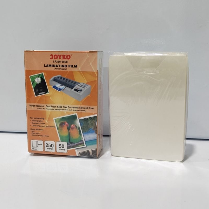 พลาสติกเคลือบบัตร KTP 250micron 1 แพ็ค บรรจุ 50 ชิ้น