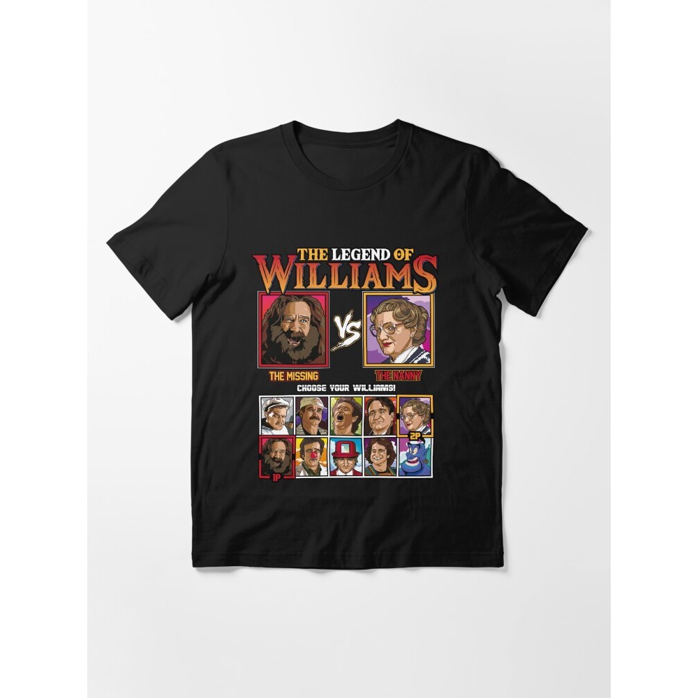 เสื้อยืด Actor Film Robin Williams Fighter Essential