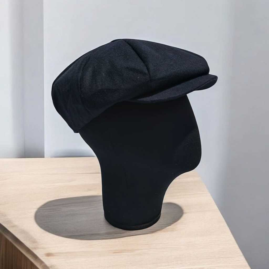 Thejam. หมวก Newsboy ขนสัตว์ Dongker ดั้งเดิม | 8 แผง