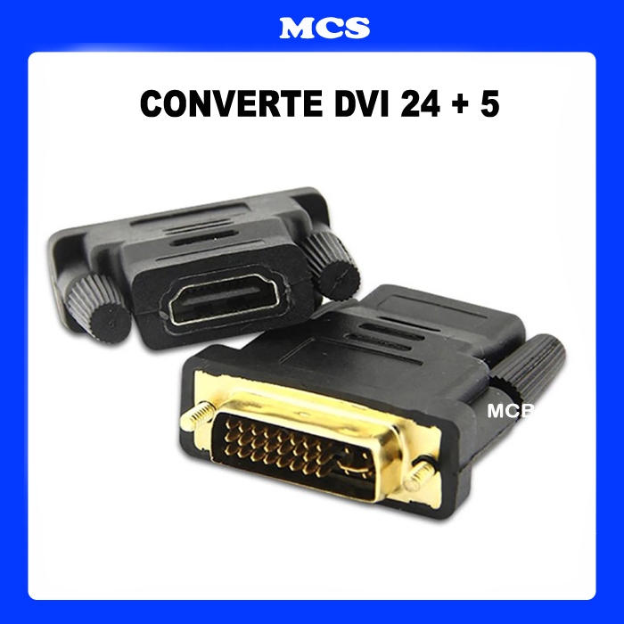 CONVERTER DVI MALE TO HDMI หญิง 24+5 / CONNECTOR DVI TO HDMI
