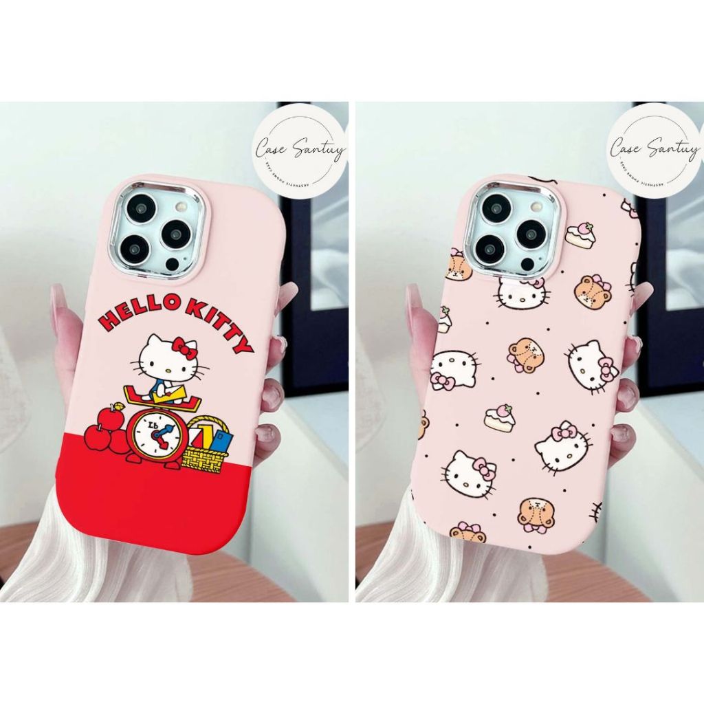 น่ารัก Hello Kitty Aesthetic Softcase สําหรับ Redmi A3 A1 A2 9A 9C 10A 10 9T 10 12 12C 13C 13 13X 14