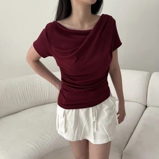 NU TOP | Atasan Knit Wanita Korean Top Baju Knit Wanita Lengan Pendek Basic Short Sleeve