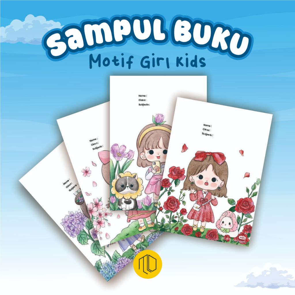 (10 ชิ้น) Girls Motif Book Cover - Aesthetic Book Cover - Aesthetic Book Cover - Motif Book Cover - 