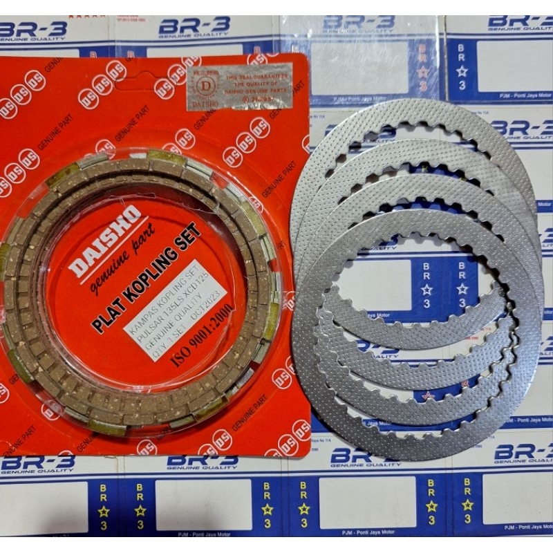 PULSAR 135LS xcd125 จานคลัทช์ 1 ชุด แผ่นเหล็ก Bajaj Pulsar + แผ่น