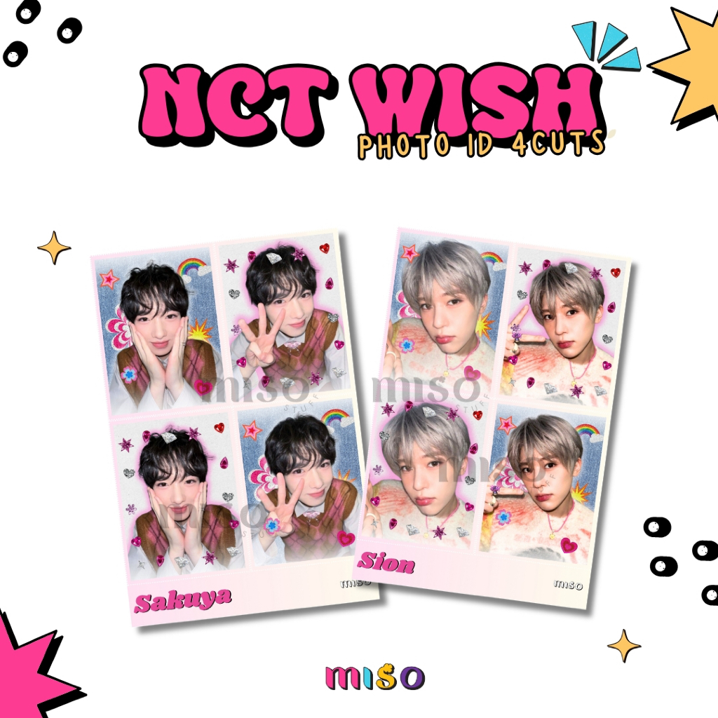 [MIN ORDER 3PCS] NCT WISH Photo ID 4 ตัด / Photo ID NCT WISH / Photo ID K-Pop / NCT WISH / NCT WISH 