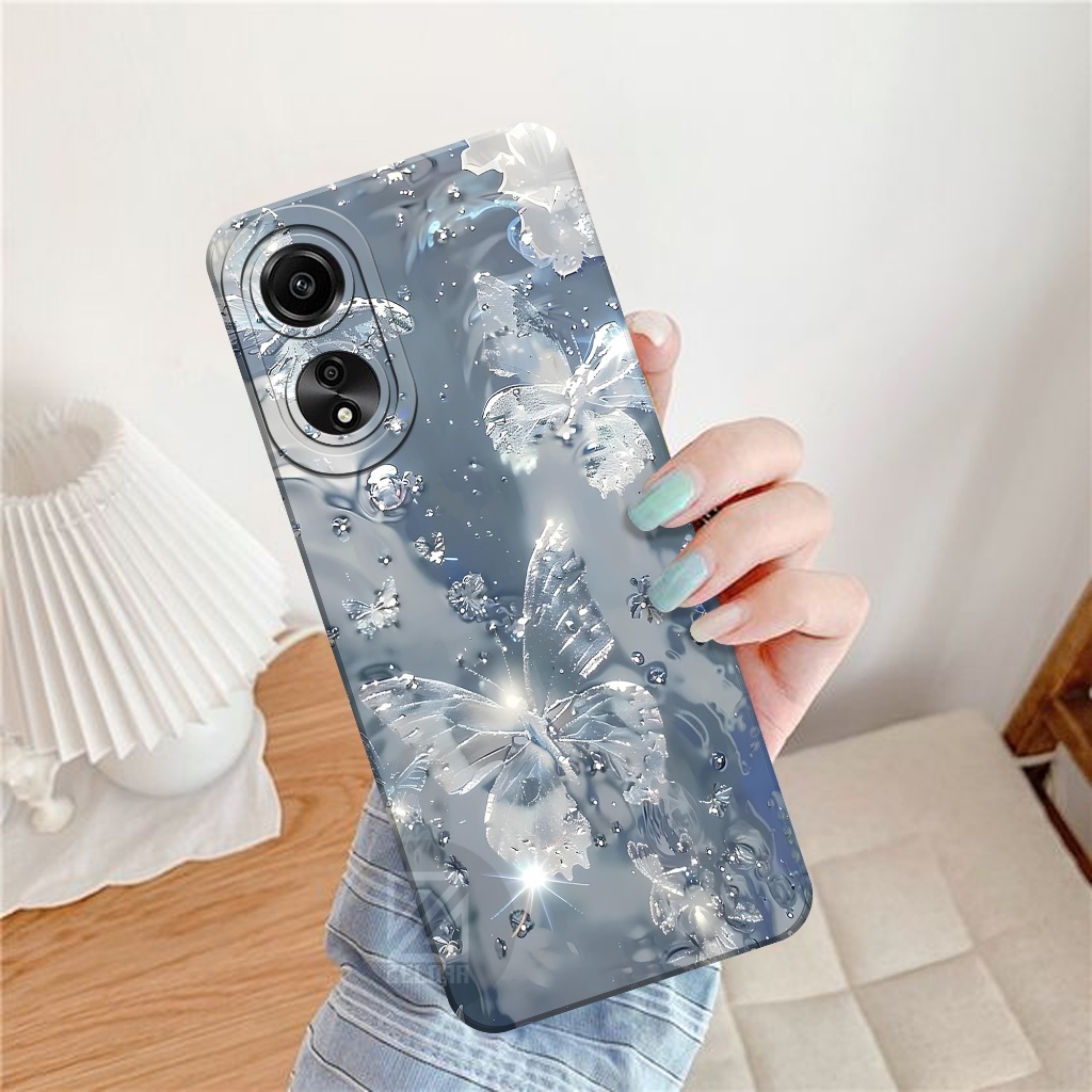 เคส HP Oppo A78 4G 2023 - เคสแฟชั่นผีเสื้อ - ZELORA - Oppo A78 4G Softcase - เคส Oppo A78 4G - เคส O