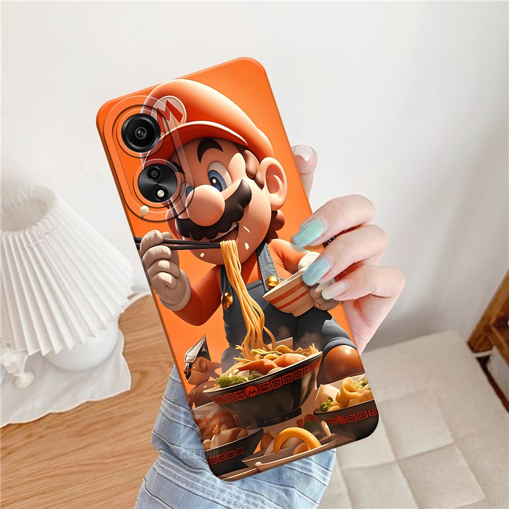 เคส HP Oppo A78 4G 2023 - เคสแฟชั่นการ์ตูน - ZELORA - Oppo A78 4G Softcase - เคส Oppo A78 4G - เคส O