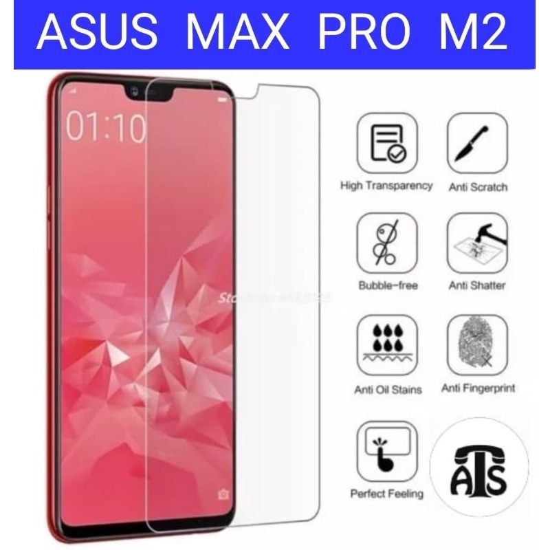 กระจกนิรภัยกระจกใส Asus Zenfone Max Pro (M2) ZB631KL 6.26" 12MP 2160p 3-6GB RAM Snapdragon 660 5000m