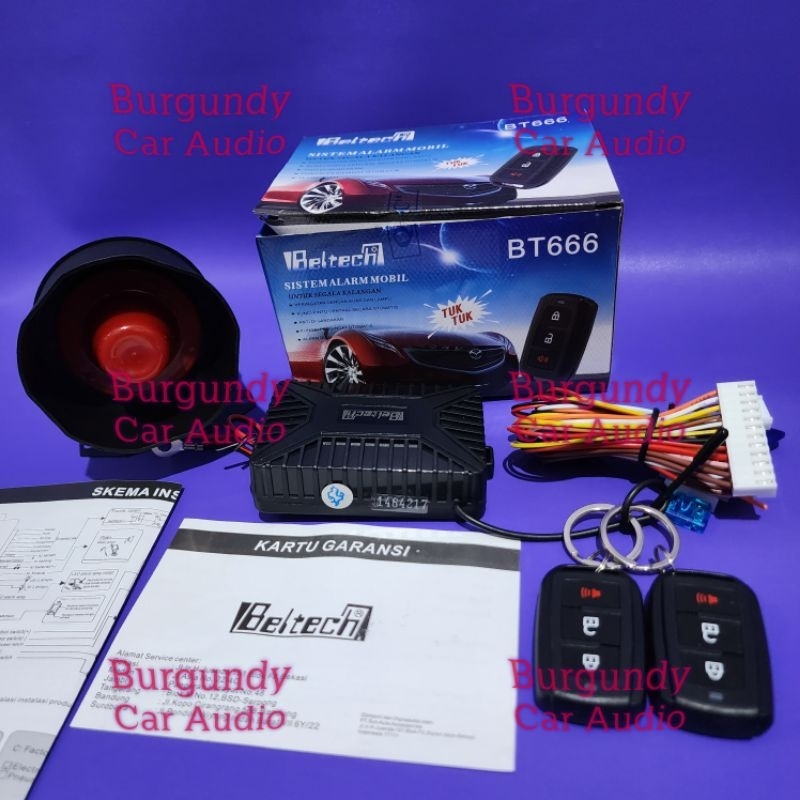 Beltech bt 666 car Alarm toa sound ตุ๊กๆ