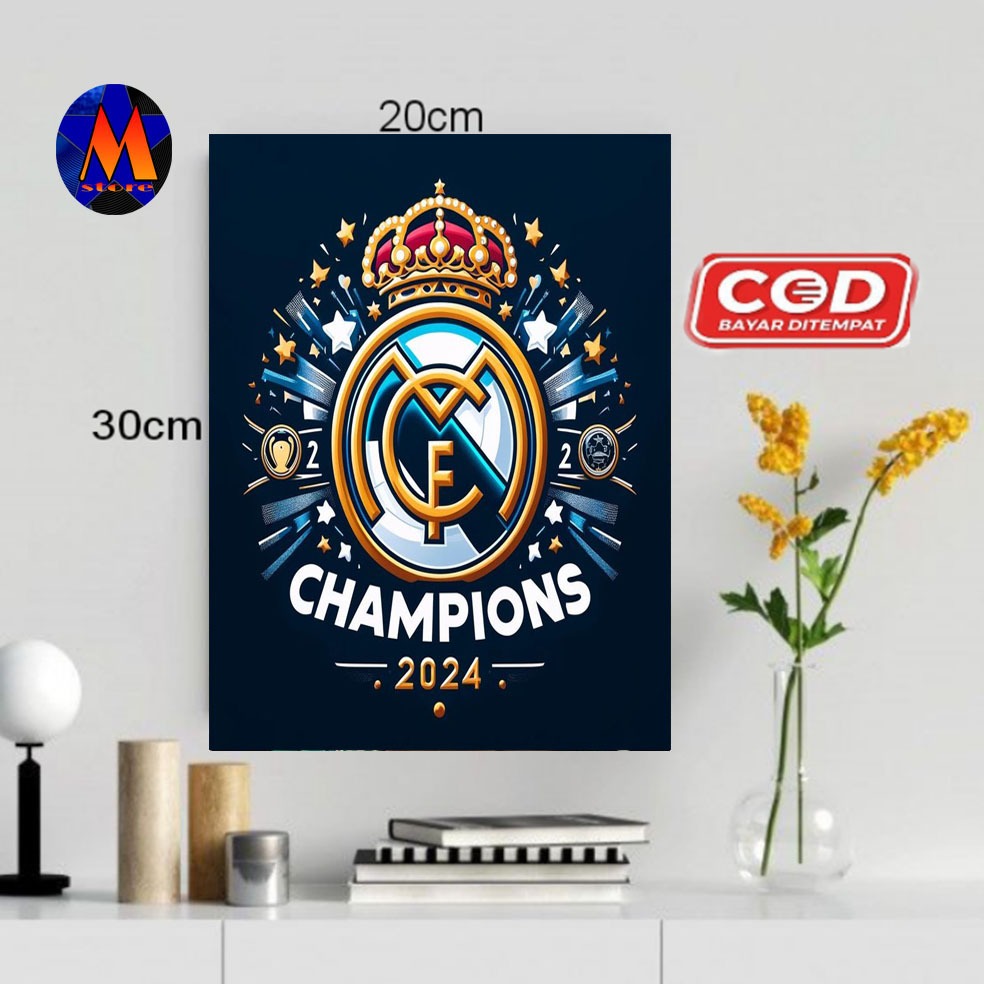 จริง MADRID THEME WALL DECORTATIONS/REAL MADRID WOODEN โปสเตอร์/บ้านแสดงผนัง/REAL MADRID โปสเตอร์
