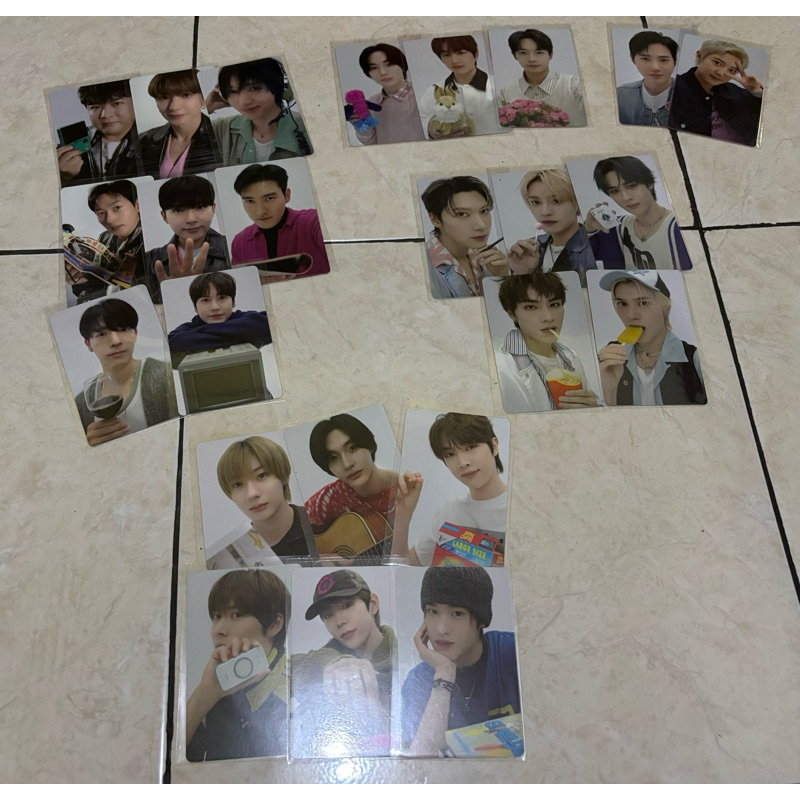 อัลบั้มแบ่งปัน Photocard SMTOWN 2025 Family Ver Group Aespa, Red Velvet, Super Junior, Riize, NCT WI