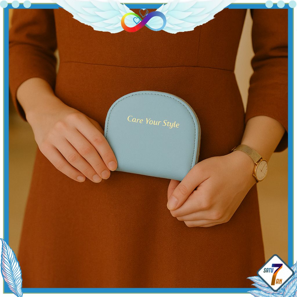 Elfrea Card Holder Half Round Wallet Zip Women Satu7an D109