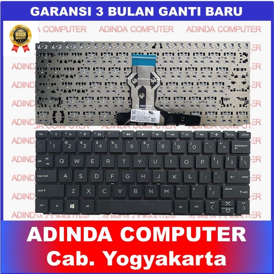 Hp Pavilion X360-11AD 11-AD106TU 11-AD108CA 11-AD108CA แป้นพิมพ์สีดํา