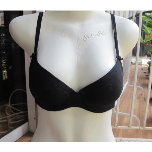 [ซื้อ 1 แถม 1!!] Push Up Bra Valentine Secret SB08/0024 สีดํา Size 34A (A75) 38A (A85)