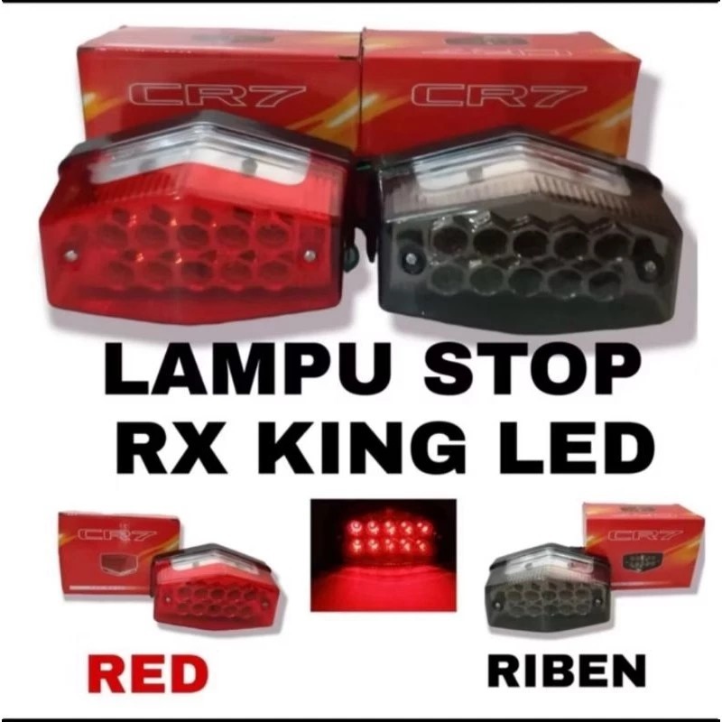 MERAH Rx King 2008 Led โคมไฟหยุดเบรก Rx King Led New Cr7 สีแดง