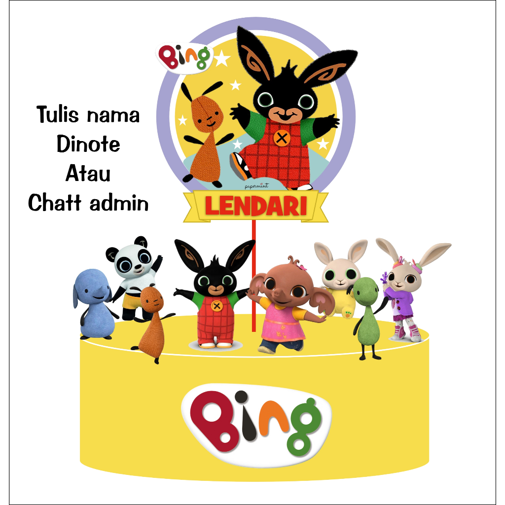 BING BUNNY เค้ก TOPPER