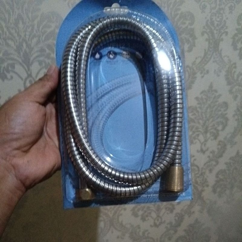 VION SHOWER HOSE 1.5M STAINLESS SHOSE BRASS HEAD