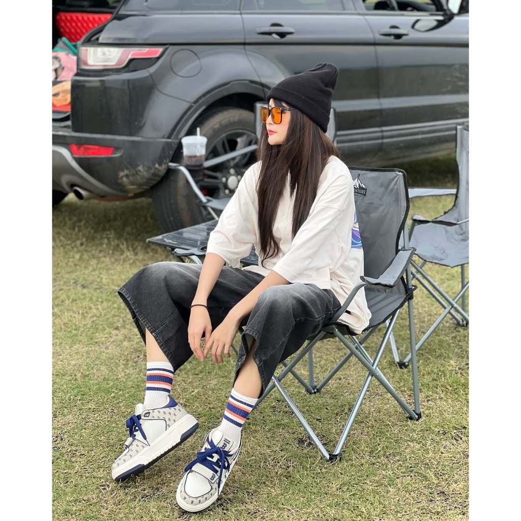 Jorts Baggy กางเกงยีนส์สั้นสําหรับผู้หญิงและผู้ชาย//Jorts กางเกงเอวสูง Oversize Baggy กางเกงยีนส์ Un