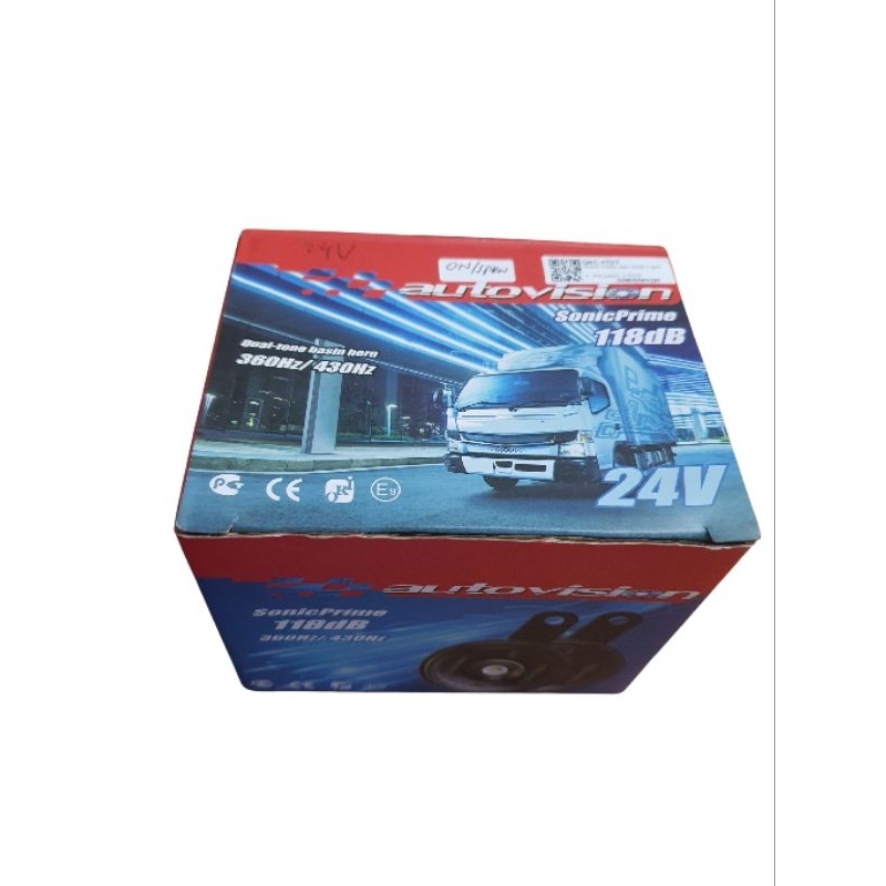 Autovision SonicPrime 118dB 12V 360Hz/430Hz รถบรรทุกกันน้ําแตรรถยนต์