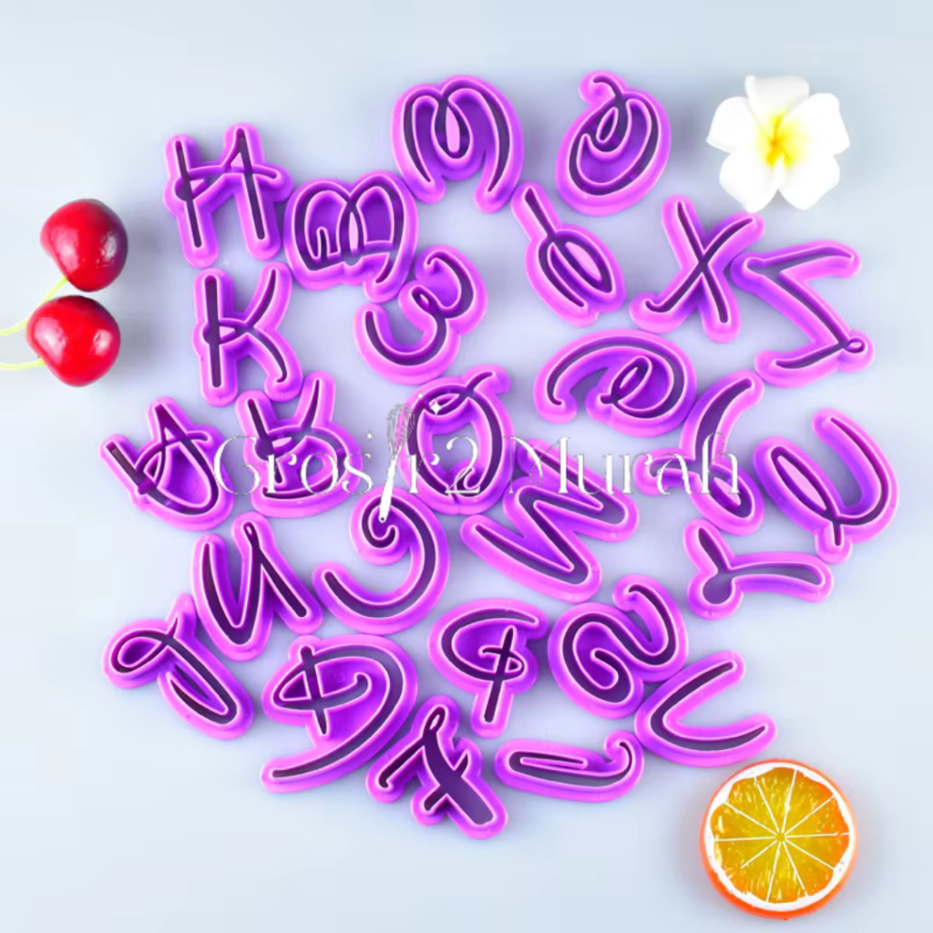 Disney Letter Fondant Cutter/Fondant Cutter/Letter Fondant Emboss/Disney Letter Emboss