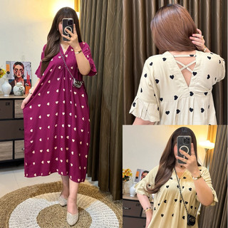 Luvema - V LOVE Daster Ayya Bahan Rayon Adem Busui Resleting