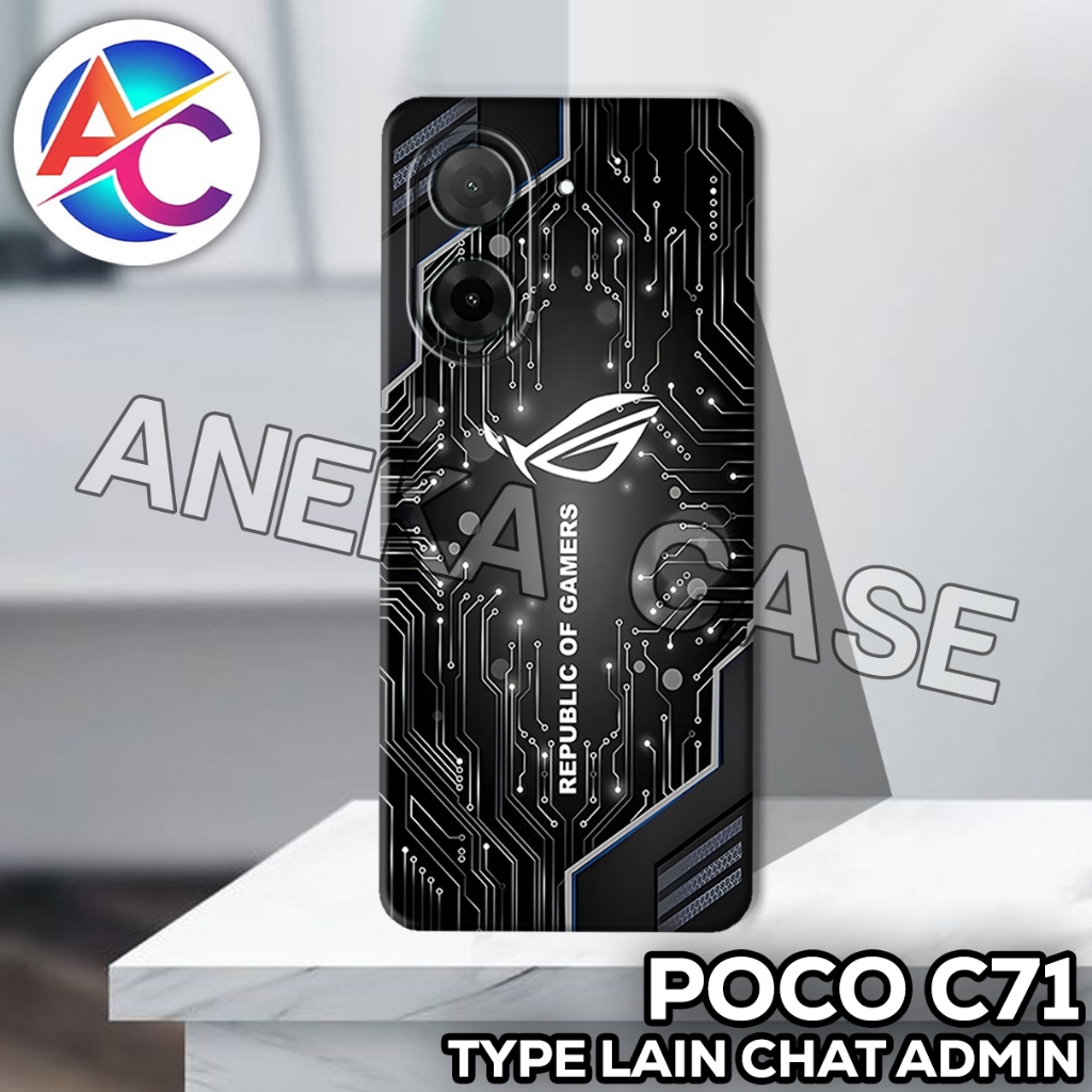 AC35/Case Poco C71/Motif GAMING/softcase Poco C71/casing Poco C71/silicone Poco C71